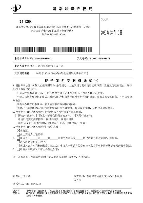 UU电玩城电缆又双叒获得国家发明专利